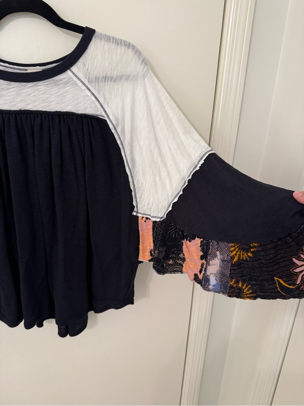 Free People Friday Fever Raglan Contrast T Shirt - Picture 5 of 7